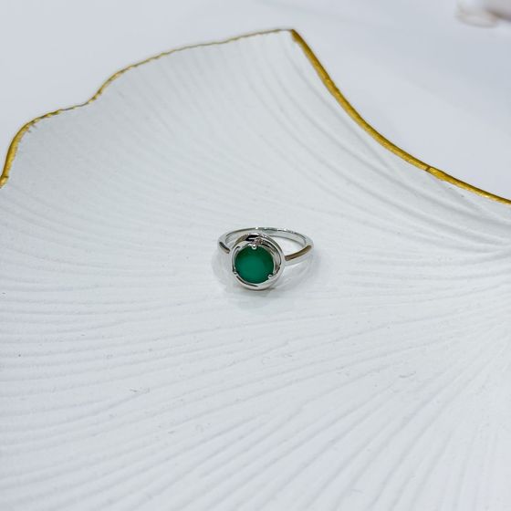 Серебряное кольцо с агатом 1.8ct