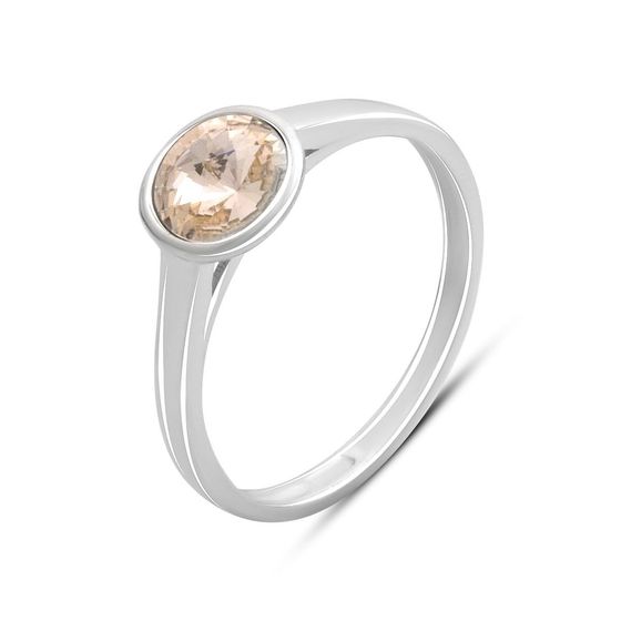 Серебряное кольцо с фианитами