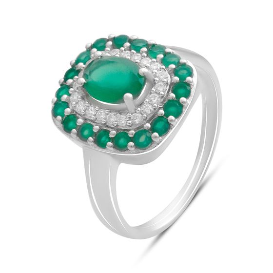 Серебряное кольцо с агатом 1.542ct