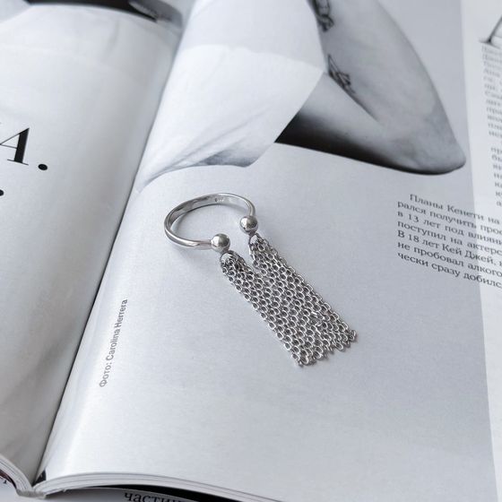 Серебряное кольцо без камней