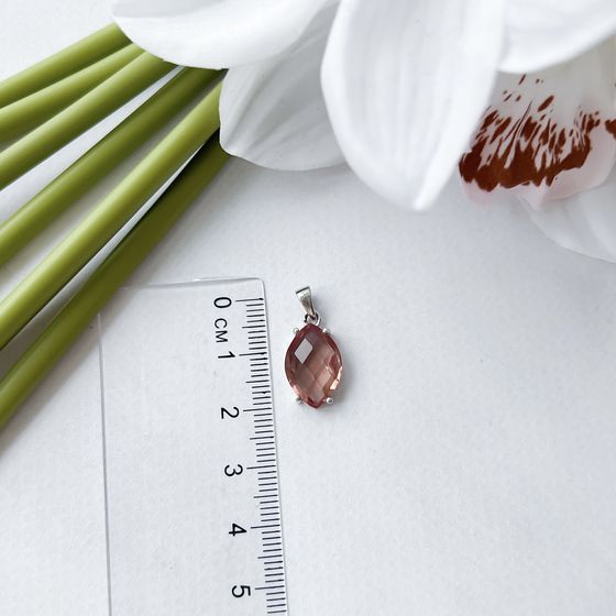 Серебряная подвеска с султанитом 5.198ct