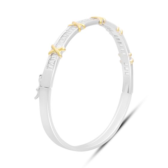 Серебряный браслет с фианитами