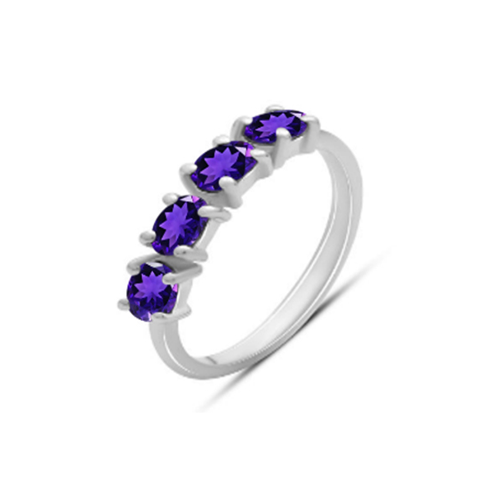 Серебряное кольцо с аметистом 0.868ct