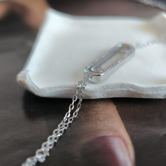 Серебряный браслет с фианитами