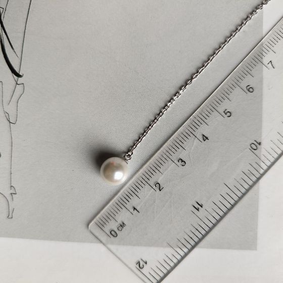 Серебряное колье с жемчугом