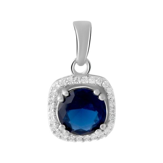 Серебряная подвеска с сапфиром nano 1.758ct