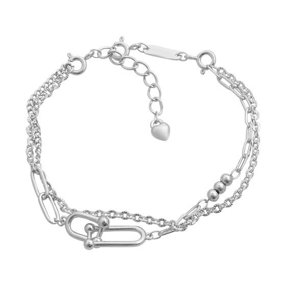 Серебряный браслет без камней