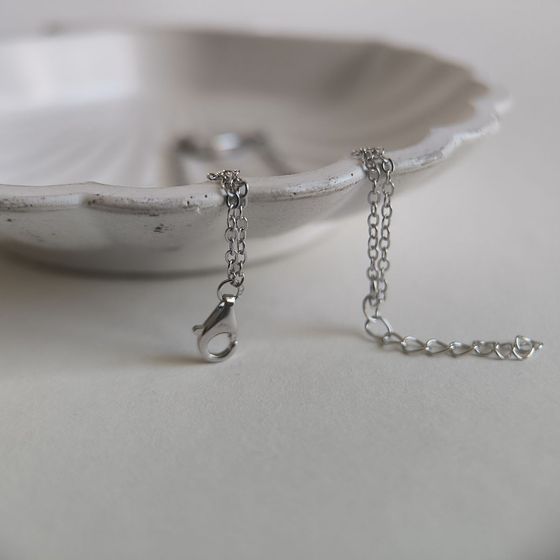 Серебряный браслет с перламутром