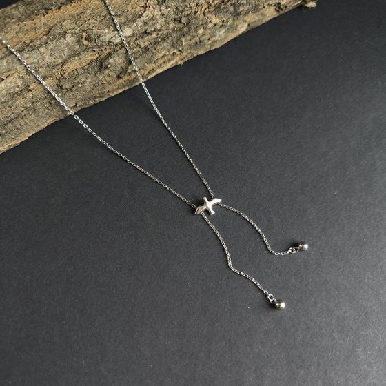 Серебряное колье без камней Серебряное колье без камней