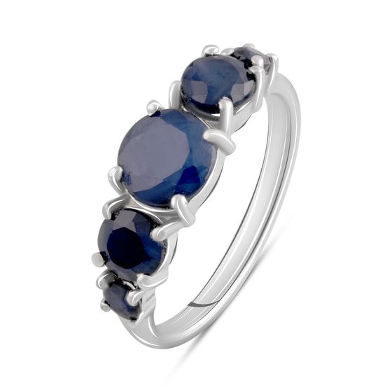 Серебряное кольцо с сапфиром 3.312ct