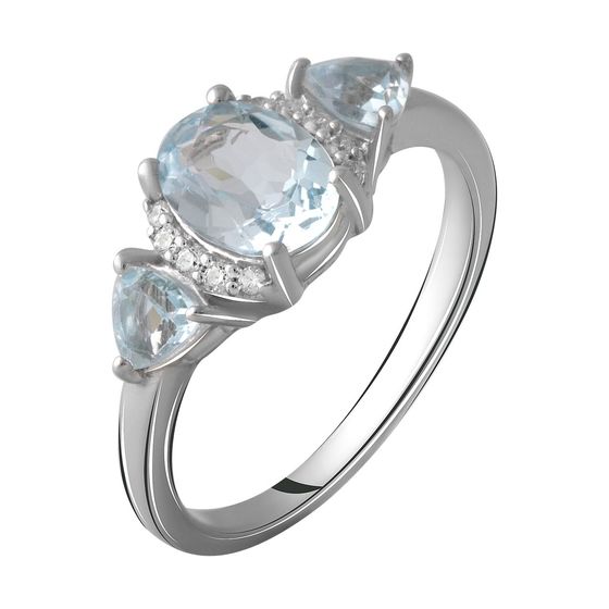 Серебряное кольцо с топазом 2.195ct