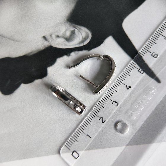 Серебряные серьги с изумрудом nano 1.102ct