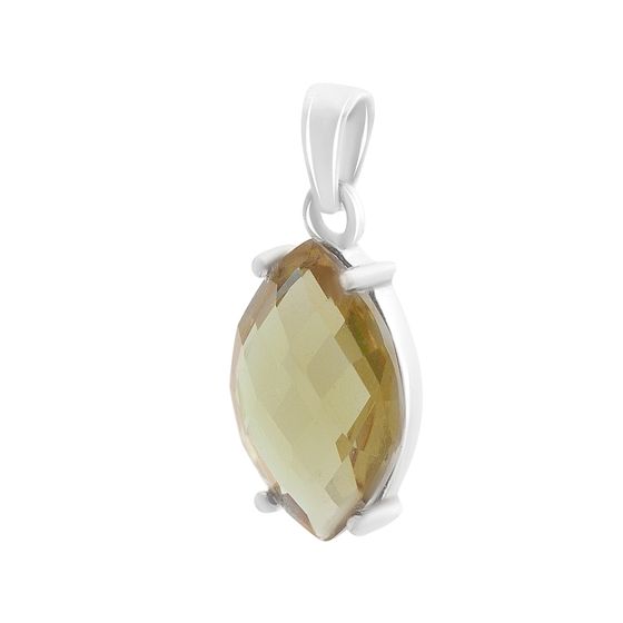 Серебряная подвеска с султанитом 5.198ct