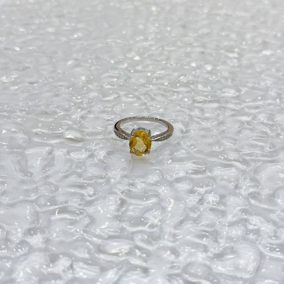 Серебряное кольцо с цитрином nano 2.36ct