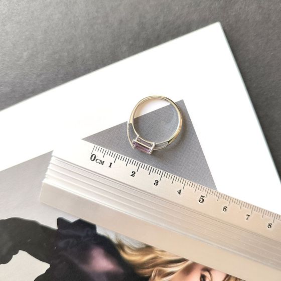 Серебряное кольцо с аметистом 1.383ct