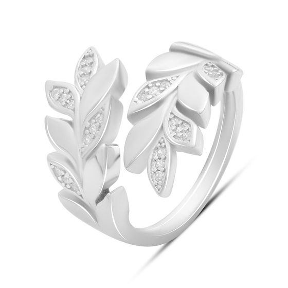 Серебряное кольцо с фианитами