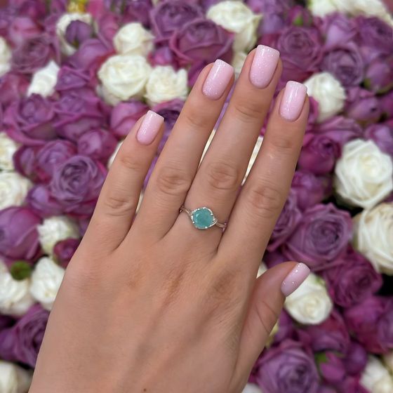 Серебряное кольцо с изумрудом 1.708ct