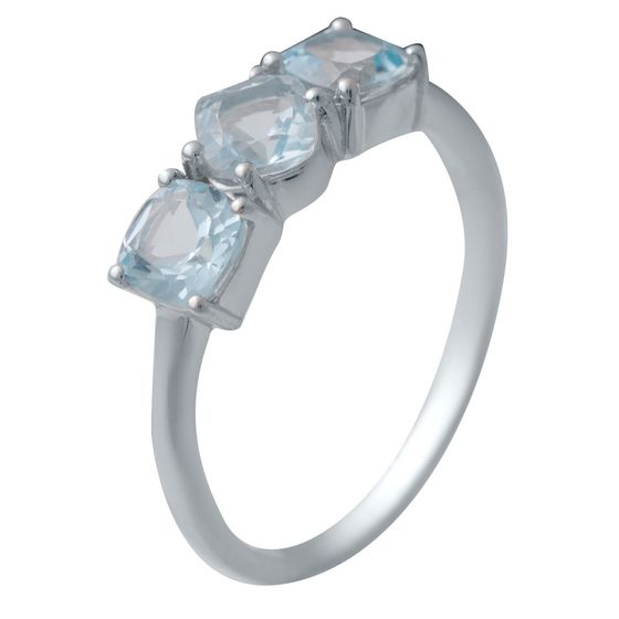 Серебряное кольцо с топазом 2.06ct