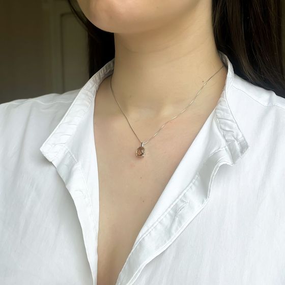 Серебряная подвеска с султанитом 2.685ct