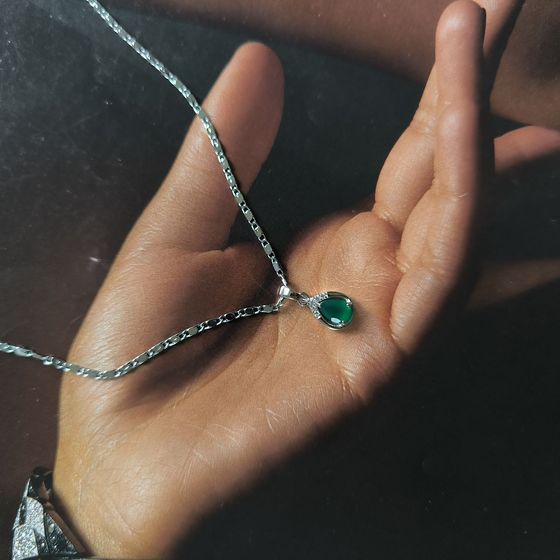 Серебряная подвеска с агатом 0.697ct