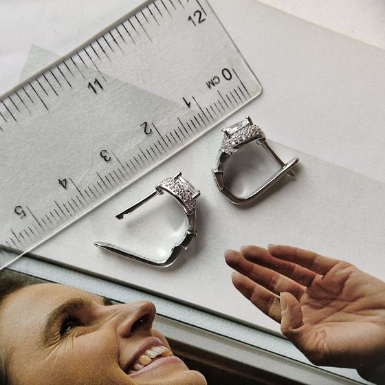 Серебряные серьги с перламутром