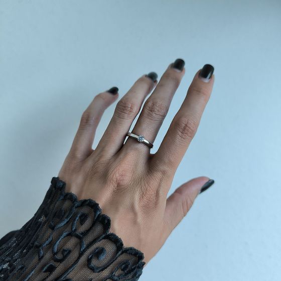 Серебряное кольцо с фианитами