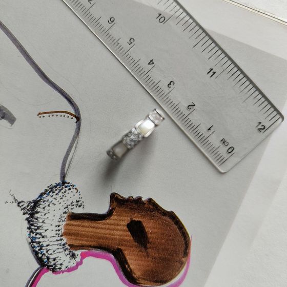 Серебряное кольцо с перламутром