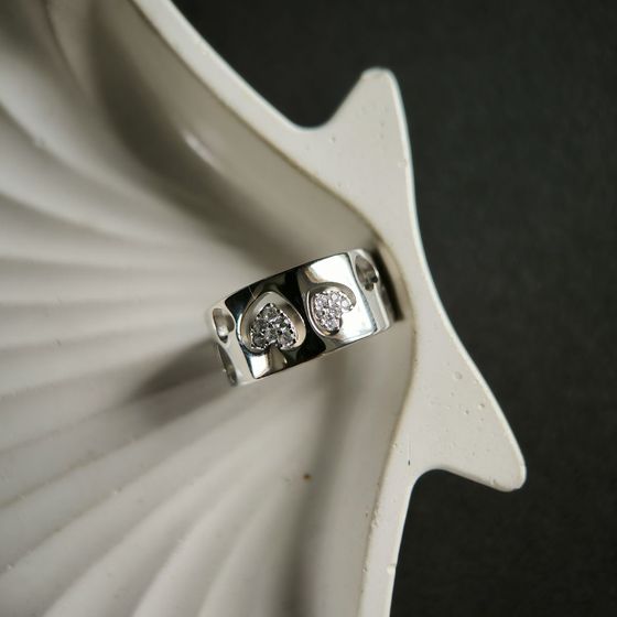 Серебряное кольцо с фианитами