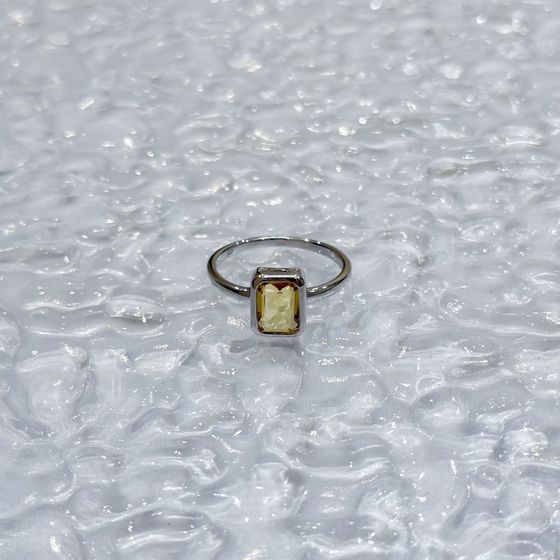 Серебряное кольцо с цитрином nano 1.292ct