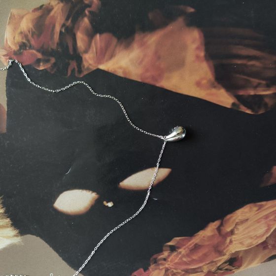 Серебряное колье без камней