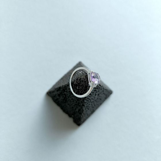 Серебряное кольцо с аметистом 1.929ct