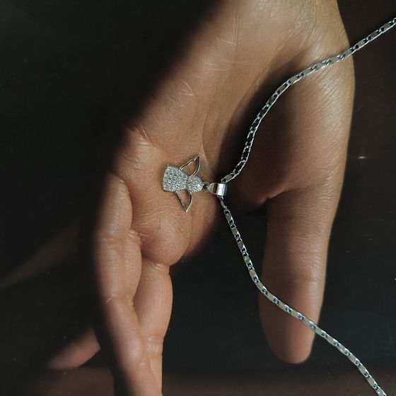 Серебряная подвеска с фианитами