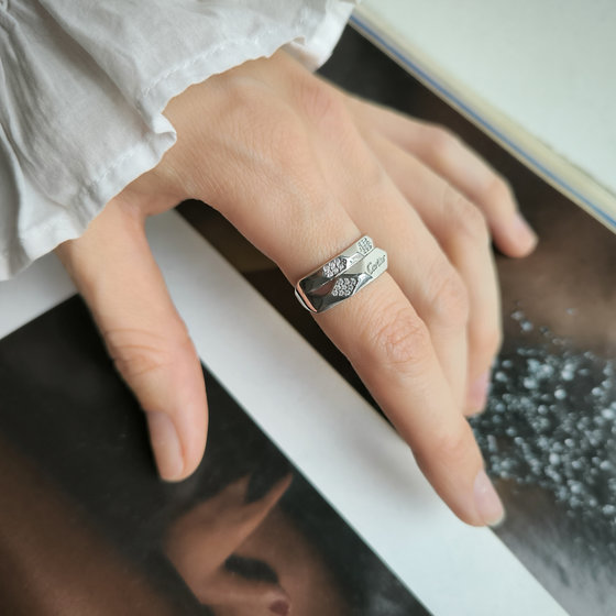 Серебряное кольцо с фианитами 0.36ct