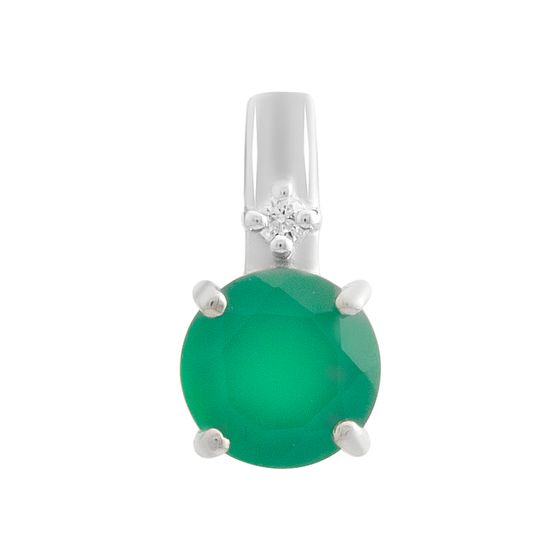 Серебряная подвеска с агатом 1.737ct