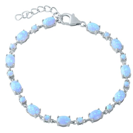 Серебряный браслет с опалом 3.042ct