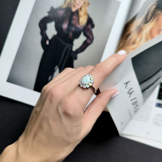 Серебряное кольцо с опалом 1.94ct