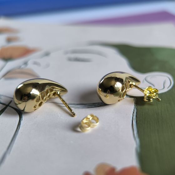 Серебряные серьги без камней