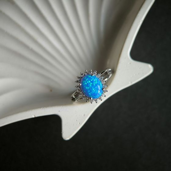 Серебряное кольцо с опалом 1.265ct