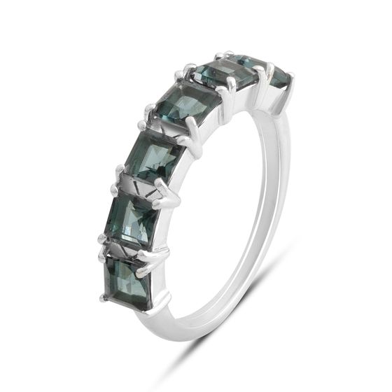 Серебряное кольцо с топазом Лондон Блю 1.759ct