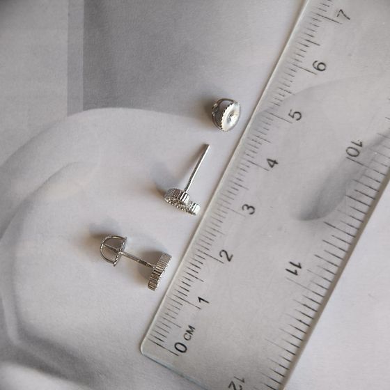 Серебряные серьги с фианитами