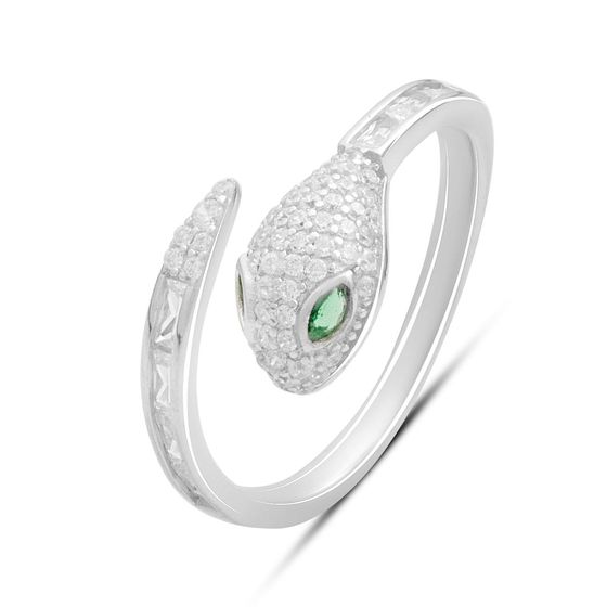 Серебряное кольцо с фианитами