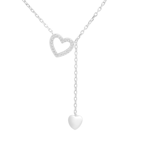 Серебряное колье с фианитами