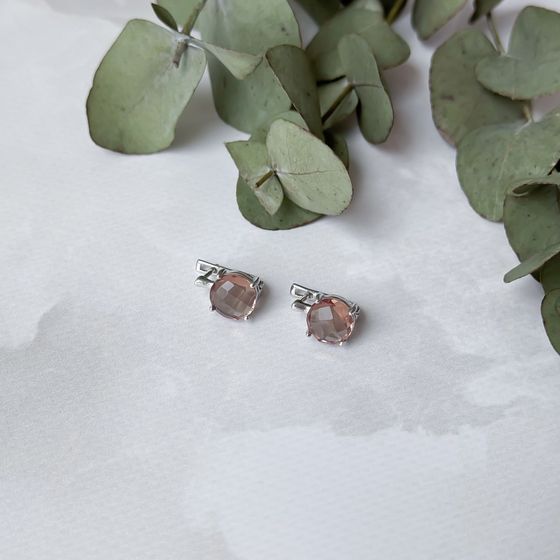Серебряные серьги с султанитом 5.465ct