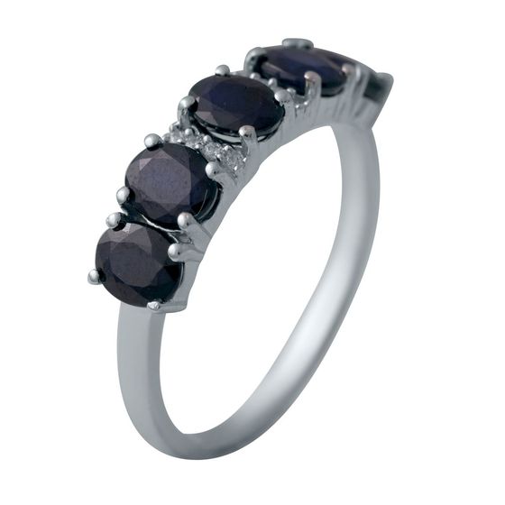 Серебряное кольцо с сапфиром 2.362ct