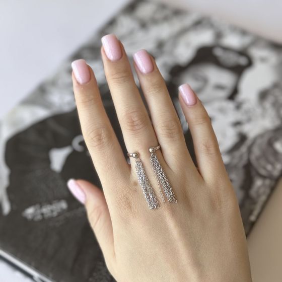 Серебряное кольцо без камней