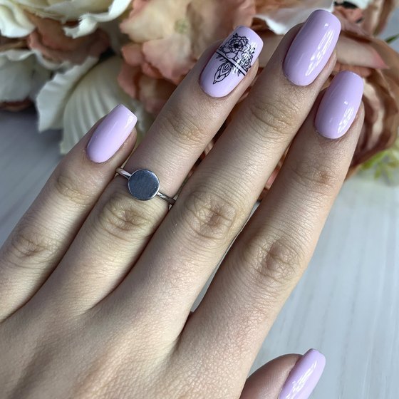 Серебряное кольцо без камней