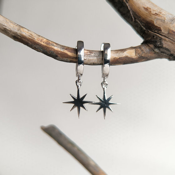 Серебряные серьги без камней