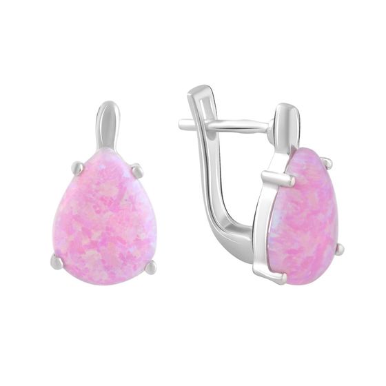 Серебряные серьги с опалом 2.55ct
