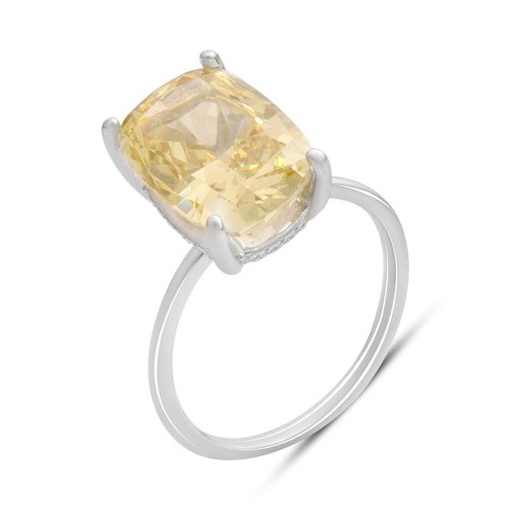 Серебряное кольцо с фианитами