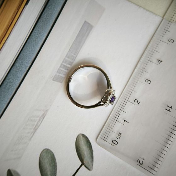 Серебряное кольцо с аметистом 0.345ct